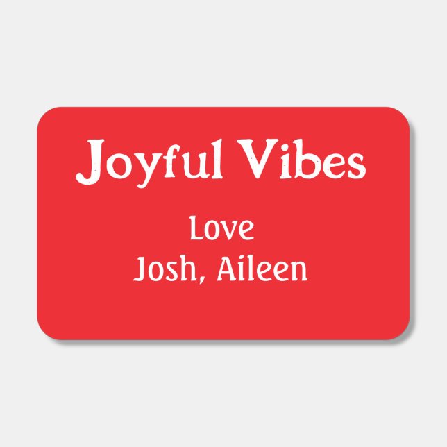 Joyful Vibes red Christmas holidays love family si Matchboxes (Front)