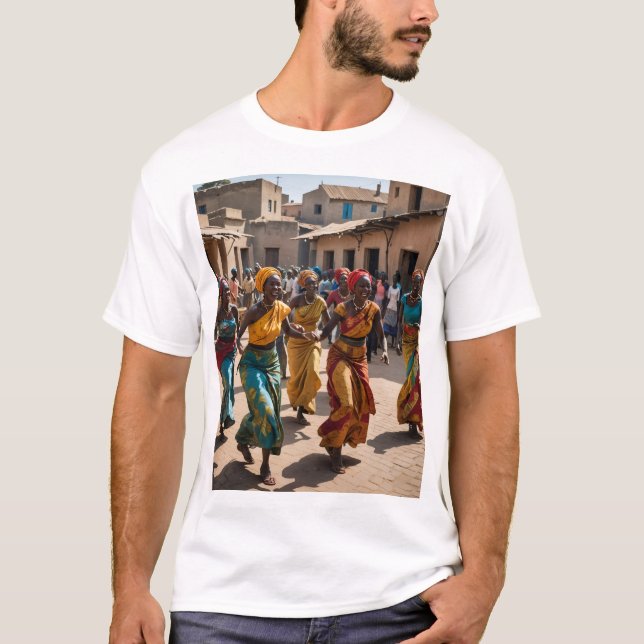 Joyful Village Dance of Celebration T-Shirt (Front)