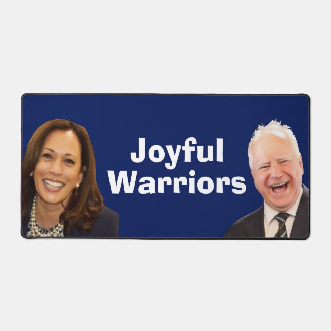 Joyful Warriors Harris and Walz Desk Mat (Front)