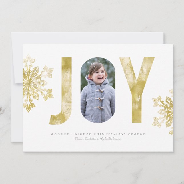 Joyful Watercolor Holiday Card (Front)