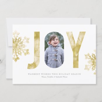 Joyful Watercolor Holiday Card by PinkMoonPaperie at Zazzle