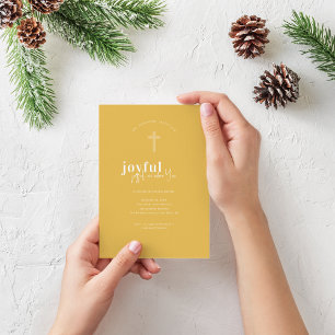 Joyful We Adore You Christmas Party Invitation