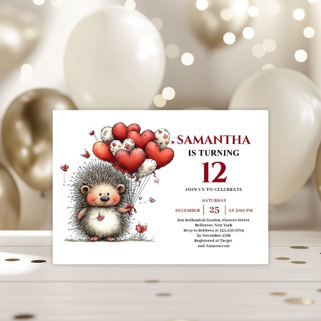 Joyful whimsical animals art kids birthday invite (Joyful whimsical animals art kids birthday invitation

)