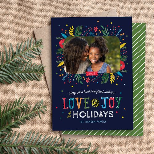 Joyful Whimsy Holiday Photo Card