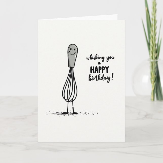 Joyful Whisk Birthday Card (Front)