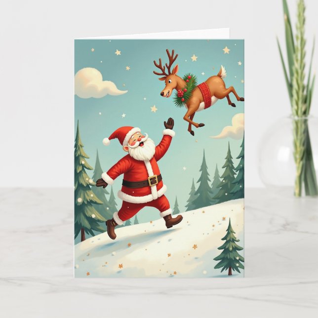Joyful Winter Scene Card (Front)