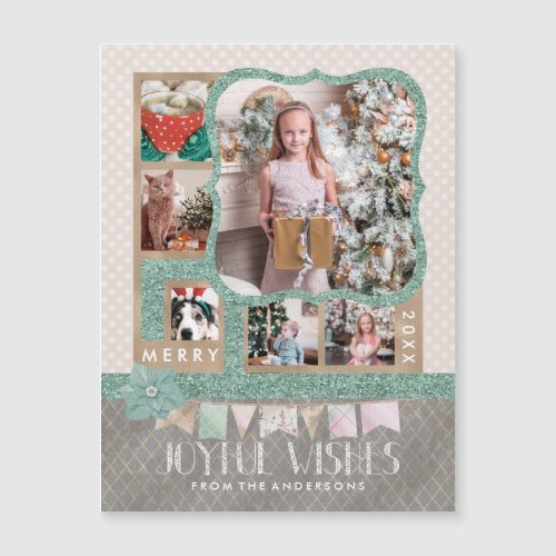 Joyful Wishes Christmas 6 Custom Photo Collage