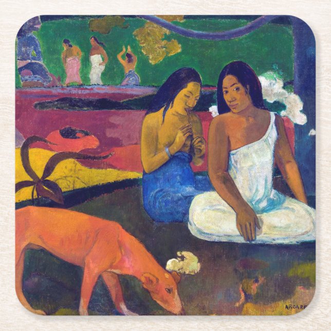 Joyfulness, Gauguin Square Paper Coaster (Front)