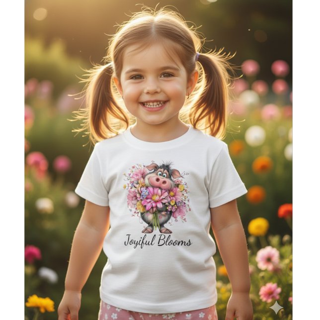 Joyiful Blooms Cute Pig Baby T-Shirt (Creator Uploaded)