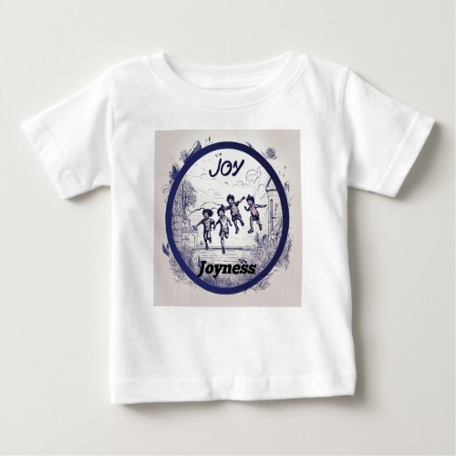 Joyness _ Ink Art Emblem Design Baby T_Shirt