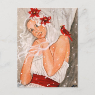 Joyneux Noel Fairy Postcard