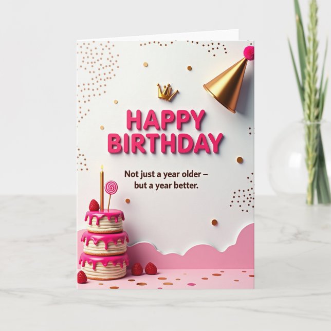 Joyous Birthday Art Card (Front)