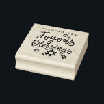 Joyous Blessings Hanukkah Star of David Rubber Stamp<br><div class="desc">This "Joyous Blessings" Star of David design matches our JOYOUS BLESSINGS collection of cards,  postcards,  postage,  and more. use it to accent Kraft gift wrapping,  envelopes,  and more!</div>