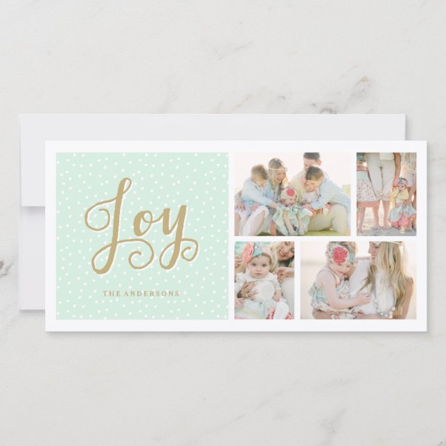 Joyous Collage | Holiday Photo Cards (Front)