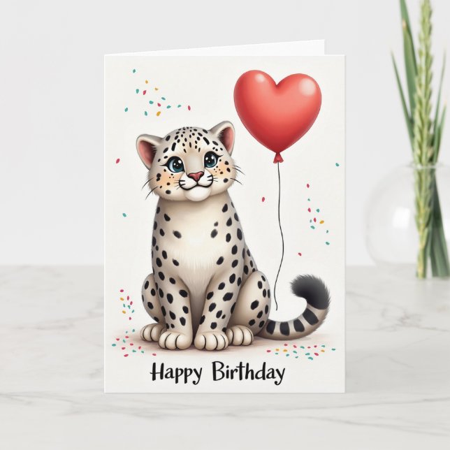 Joyous Cub Birthday Card (Front)