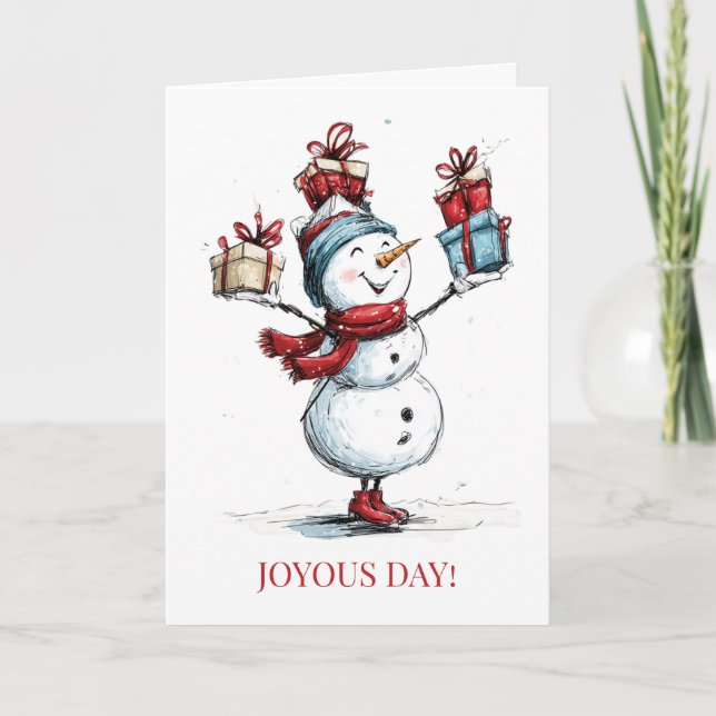 Joyous Day! Christmas Card (Front)