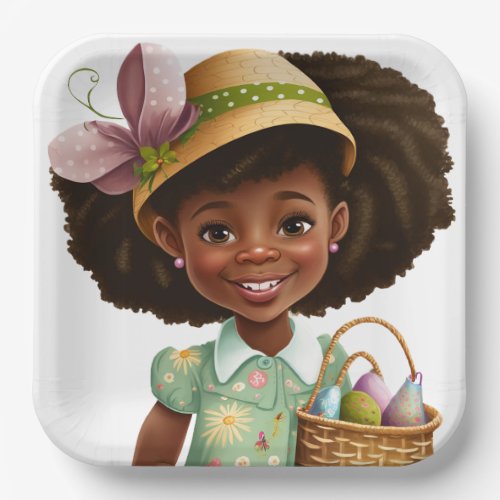 Joyous Easter Celebrations African American Plates