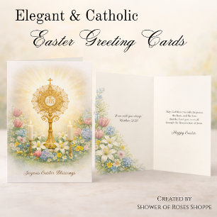 Joyous Easter Eucharistic Blessings Holiday Card