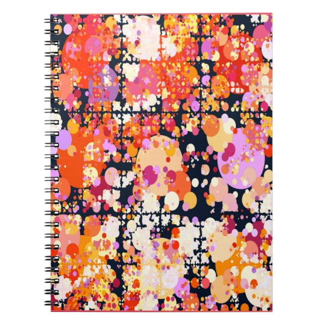 Joyous Explosion Notebook - Coral (Front)