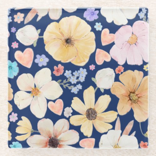 Joyous Flower Pattern Coaster