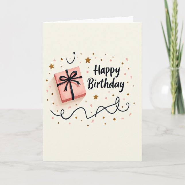 Joyous Gift Box Card (Front)