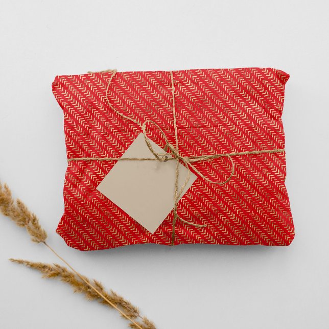 Joyous Golden Chevron Pattern Tissue Paper (Creator Uploaded)