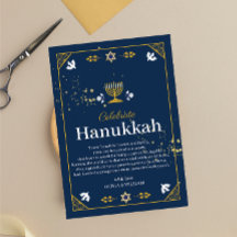 Joyous Hanukkah Celebration!" Thank You Card