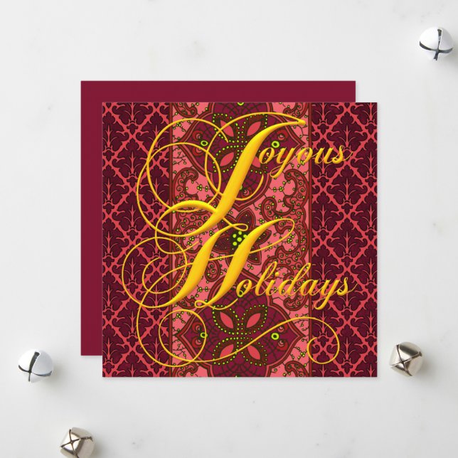 Joyous Holidays Template (Front/Back In Situ)