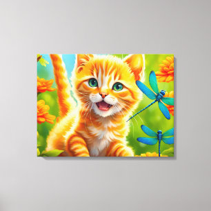 Joyous Kitten Canvas Print