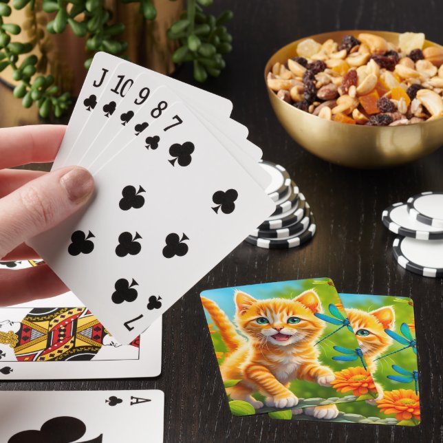 Joyous Kitten Poker Cards (In Situ)