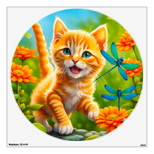 Joyous Kitten Wall Decal