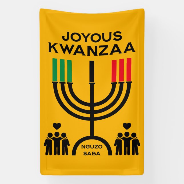 Joyous Kwanzaa Banner (Vertical)
