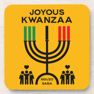Joyous Kwanzaa Beverage Coaster