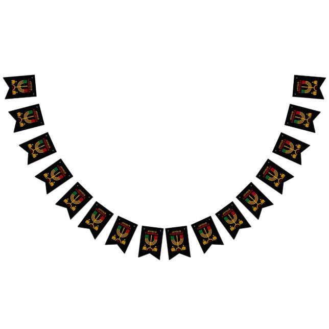 Joyous Kwanzaa Bunting Flags (All)