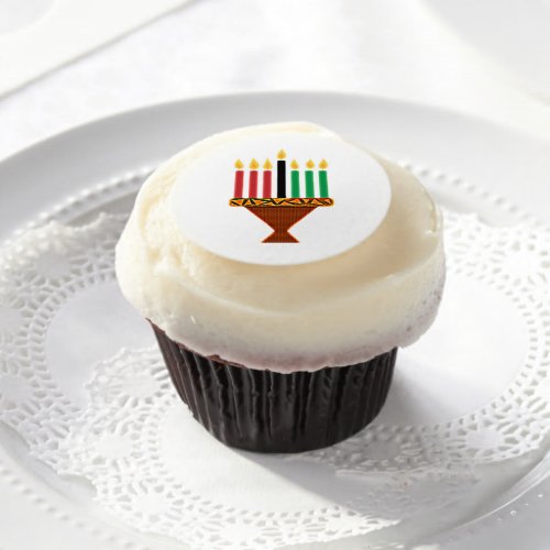 Joyous Kwanzaa Edible Frosting Rounds