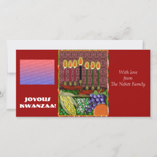 joyous kwanzaa holiday card