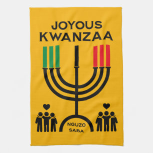 Joyous Kwanzaa Kitchen Towel