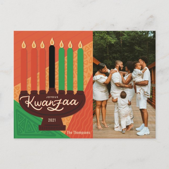 Joyous Kwanzaa Photo  Holiday Design (Front)