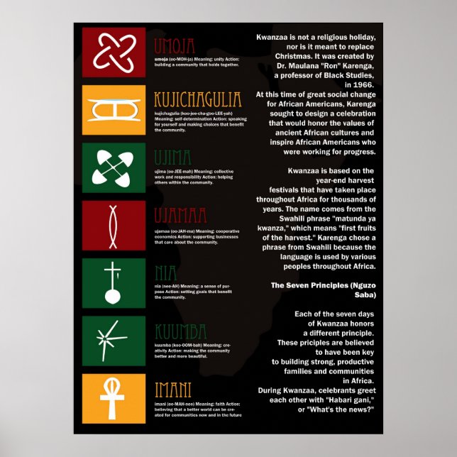 Joyous Kwanzaa Poster (Front)