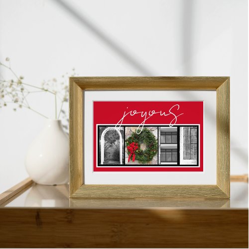 Joyous Noel Christmas Holiday unframed Photo Print