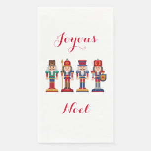 Joyous Noel Nutcracker Paper Guest Towel