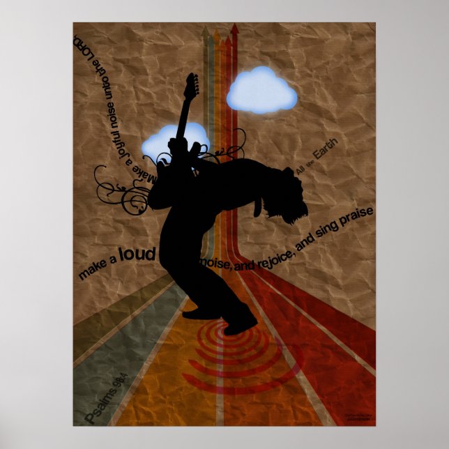 Joyous Noise Psalm 98:4 Poster (Front)