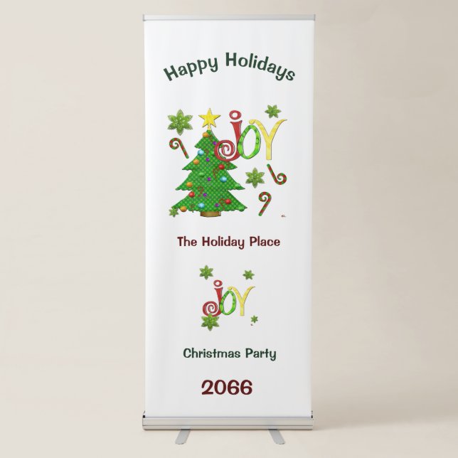 Joyous Occasions Whimsey Retractable Banner (Front)