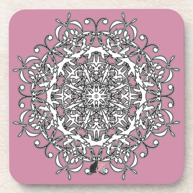 Joyous Octa Glyph Dawn Coaster (Front)
