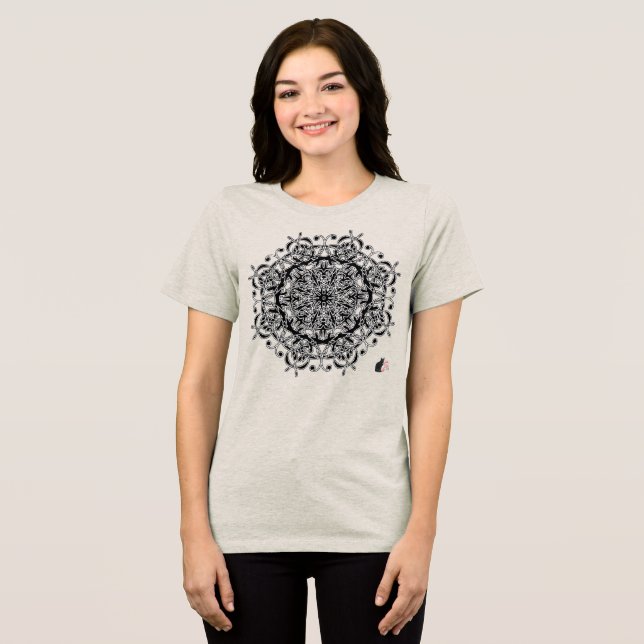 Joyous Octa Glyph T-shirt Tri-Blend Shirt (Front Full)