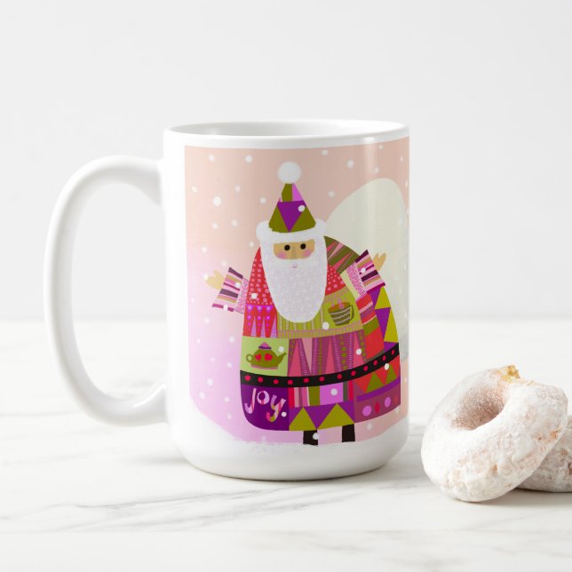 Joyous Santa Mug (With Donut)