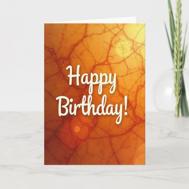 Joyous Scripted Birthday Card (Front)