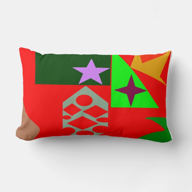 joyous season lumbar pillow (Front)