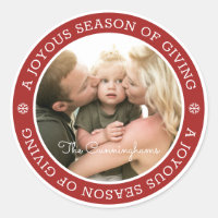 Joyous Season's Greetings | Custom Photo