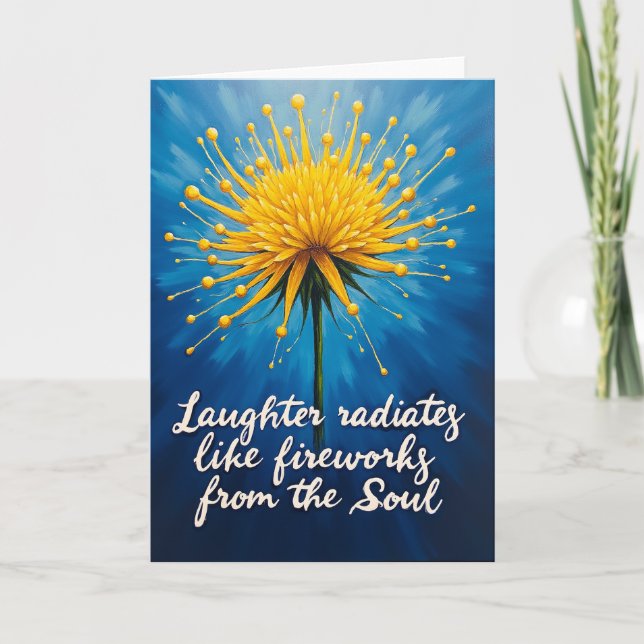Joyous Sunburst Art Card (Front)